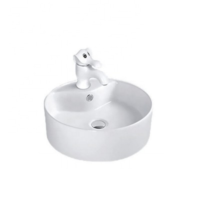 Round Shape Bathroom Wash Basin for Baby White