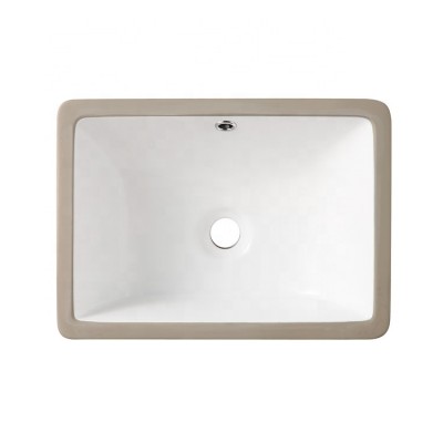 18inches Porcelain Rectangle Basin Bowl Sink White Color