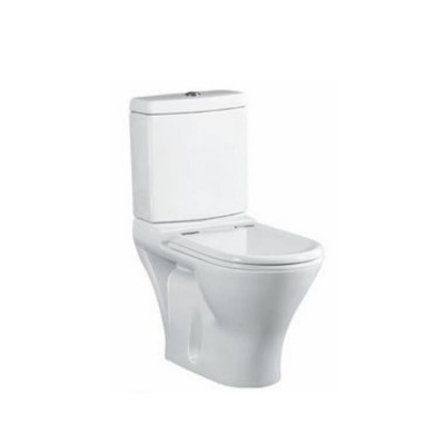 Wholesale Dual Flush Wash down S-trap Two Piece Toilet Siphonic Rimless Two Piece Toilet