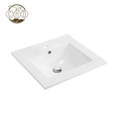 Porcelain Wash Basin Vanity Retangular Bathroom Sinks Basin for Cabinet