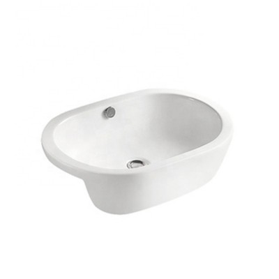 Best Sale Italian Style Bathroom White Rectangle Shape Ceramic Cabinet Basin