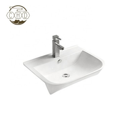 Best Sale Bathroom White Classic Hanging Cabinet Table Top Wash Basin