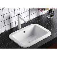 Water Tap Hole Vanity Top Cupc Handmade Top Ceramic Integral Vessel Basin