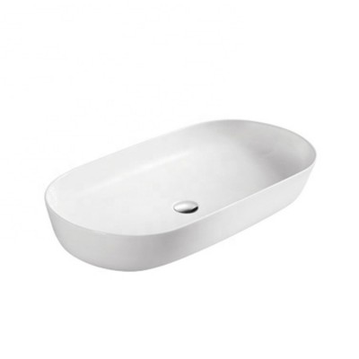 White Console Lavatory Above Counter Vessel Basin