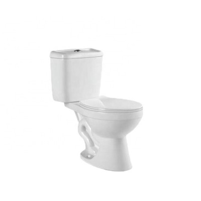 Classic Design Top Flushing Porcelain Siphonic Bathroom Two Piece Toilet