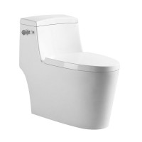 CUPC approved UF seat side flush floor mounted one piece WC toilet, cupc water closet