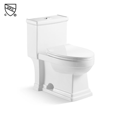 Floor mounted Dual-flush UF Soft Close Cover Ceramic Chinese Sanitary Ware Toilet