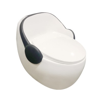 2020 New style special Egg Shape Siphonic ceramic washdown One Piece WC Toilet